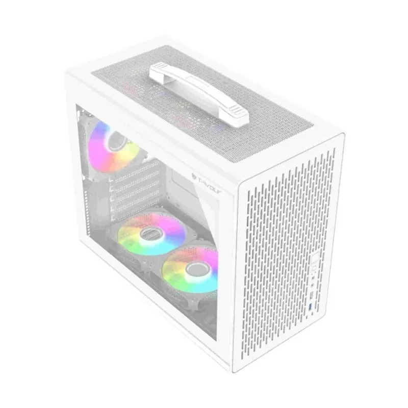 T-Wolf XPLENDER X5 WH ARGB Mini ITX Mini Tower Portable Casing