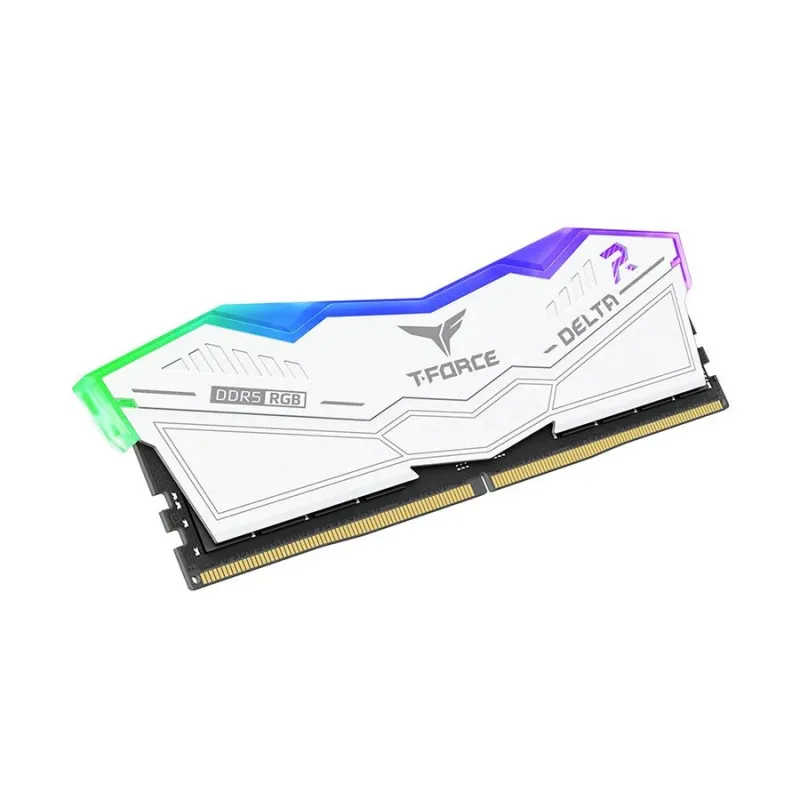 TEAM T-FORCE DELTA RGB White 8GB 6000MHz DDR5 Gaming RAM