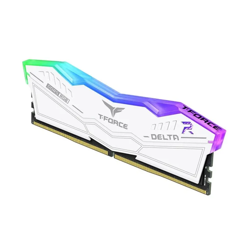 TEAM T-FORCE DELTA RGB White 8GB 6000MHz DDR5 Gaming RAM