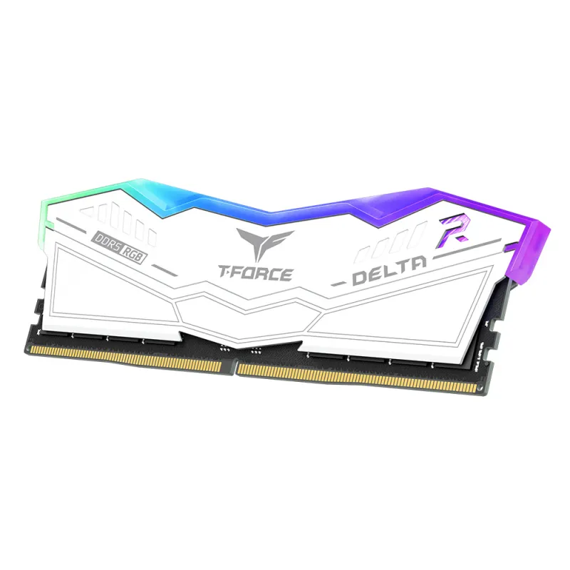 TEAM T-FORCE DELTA RGB 16GB 8000MHz DDR5 Gaming RAM White