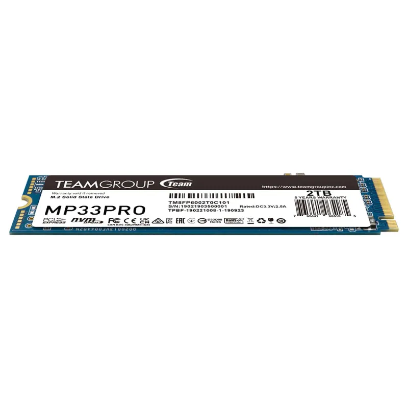 Team MP33 PRO 2TB M.2 PCIe Gen3 NVMe SSD