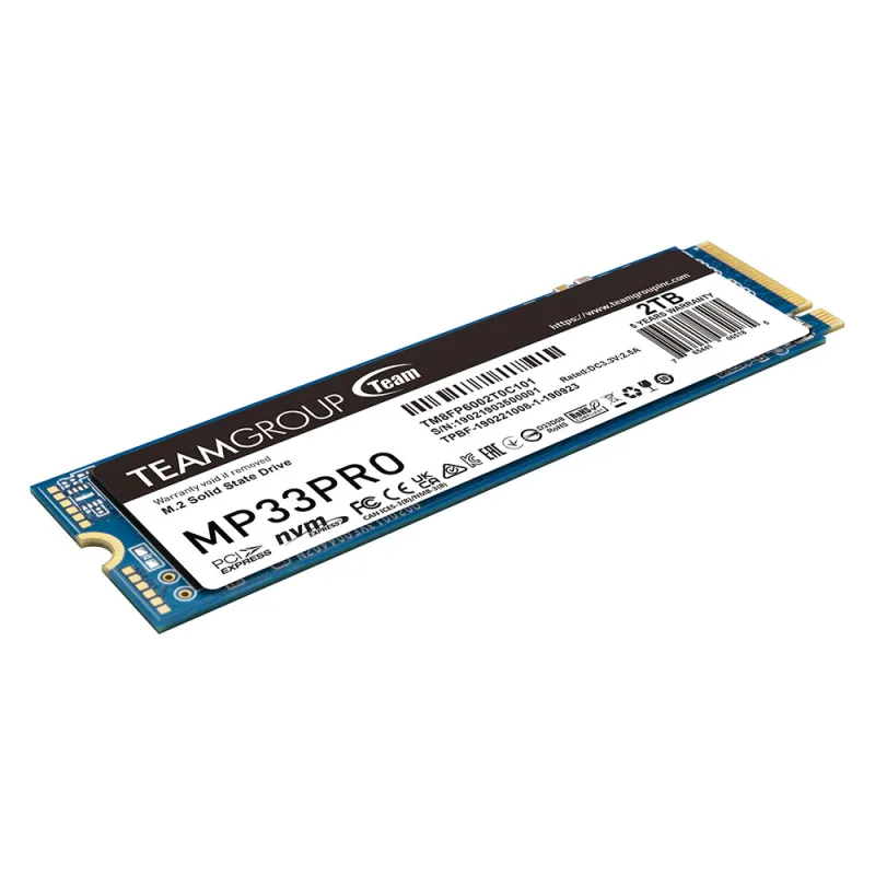 Team MP33 PRO 2TB M.2 PCIe Gen3 NVMe SSD