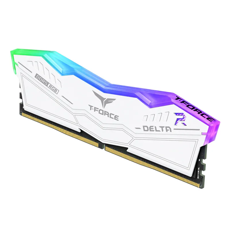 TEAM T-FORCE DELTA RGB 16GB DDR5 5600MHz Desktop RAM (White)