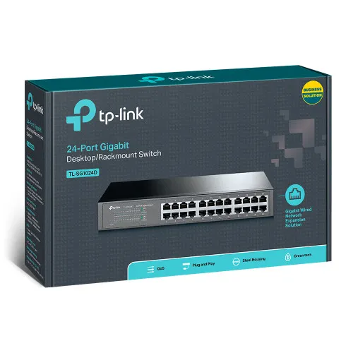 TP-Link TL-SG1024D 24-Port Gigabit Rackmount Unmanage Switch