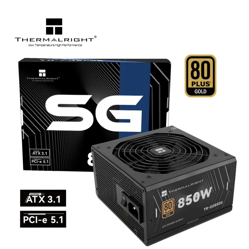 Thermalright TR-SG-850S 850W Non Modular 80 Plus Gold Certified Black Power Supply