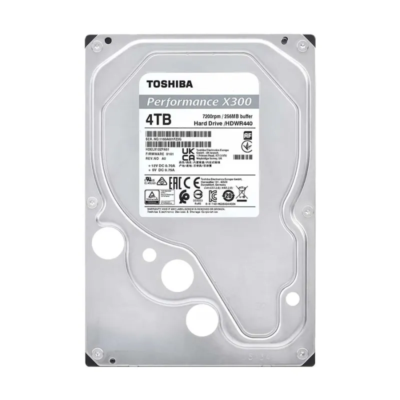 TOSHIBA X300 Performance 4TB 3.5" 7200 RPM SATA Hard Disk Drive