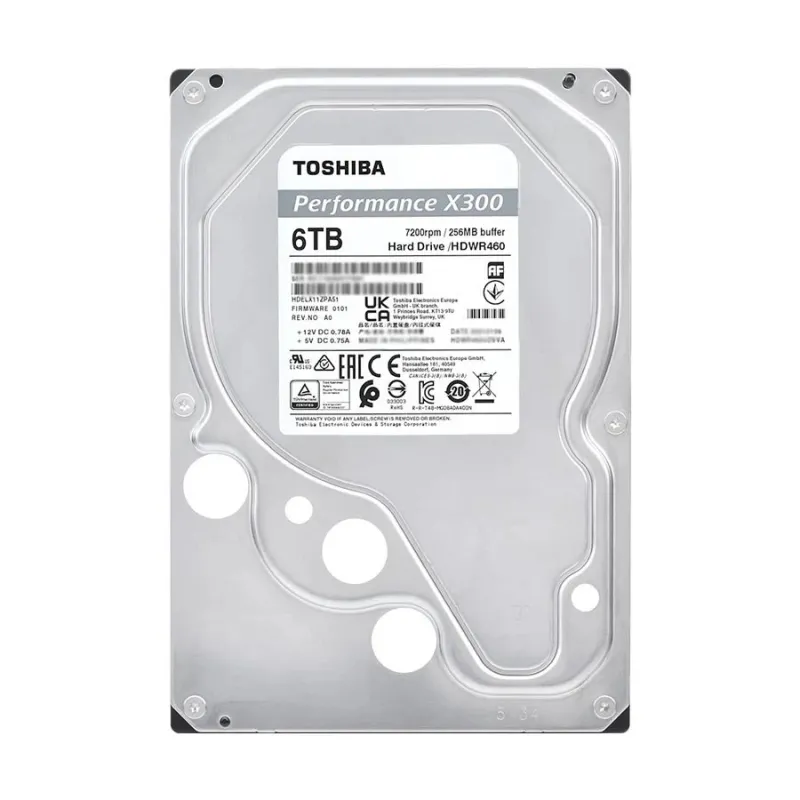 TOSHIBA X300 Performance 6TB 3.5 7200 RPM SATA Hard Disk Drive