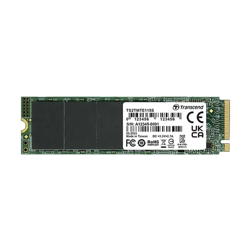 Transcend 115S 250GB M.2 PCIe Gen3 x4 NVMe SSD (M-Key)