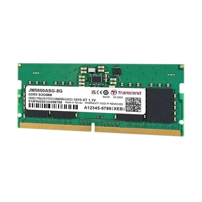 Transcend JetRAM 8GB DDR5 5600Mhz SO-DIMM Laptop RAM