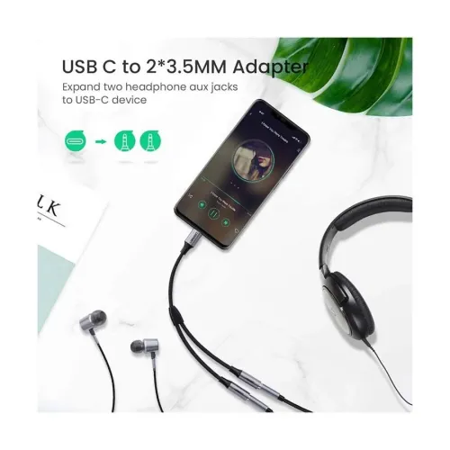UGREEN AV144 Type-C To Dual 3.5mm Audio Cable