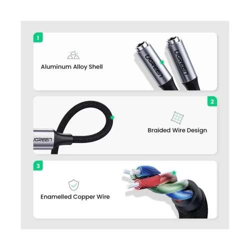 UGREEN AV144 Type-C To Dual 3.5mm Audio Cable