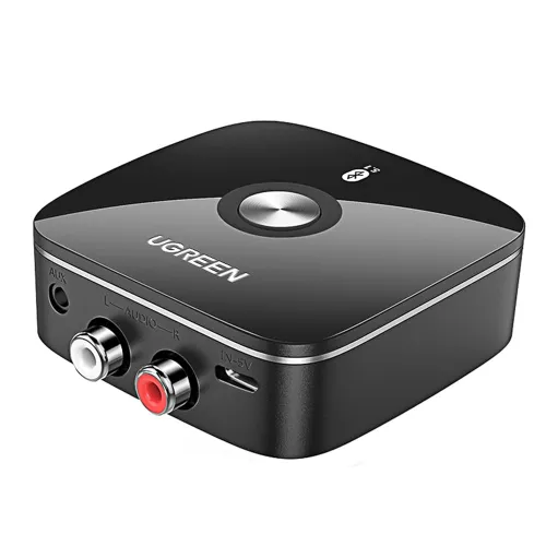 Ugreen CM123 Wireless Bluetooth Audio Receiver 5.0 with 3.5mm and 2RCA Adapter with SRRC #30445