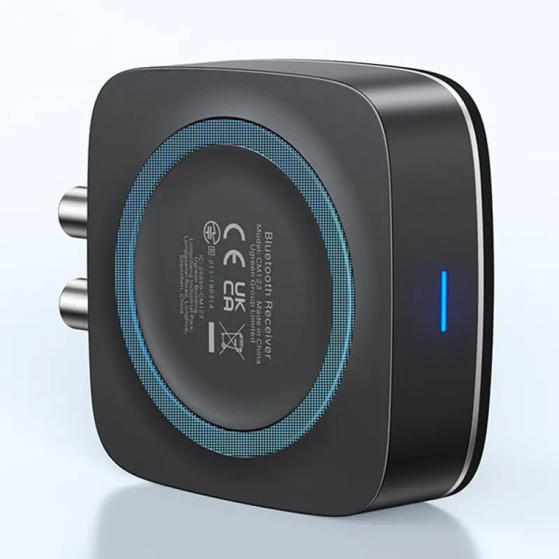 Ugreen CM123 Wireless Bluetooth Audio Receiver 5.0 with 3.5mm and 2RCA Adapter with SRRC #30445