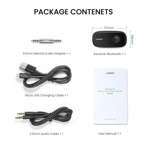 Ugreen CM279 3.5mm Bluetooth Audio Receiver #70304