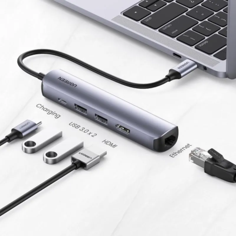 UGREEN CM418 (10919) Ultra Slim 5-in-1 USB Type-C Hub