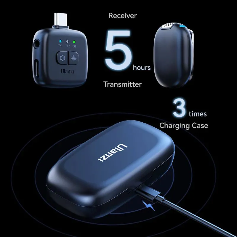 Ulanzi A30 Wireless Lavalier Tiny Microphone