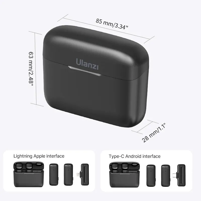 Ulanzi J12 Wireless Lavalier Microphone