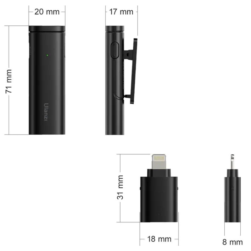 Ulanzi WM-10 Lavalier Wireless Microphone