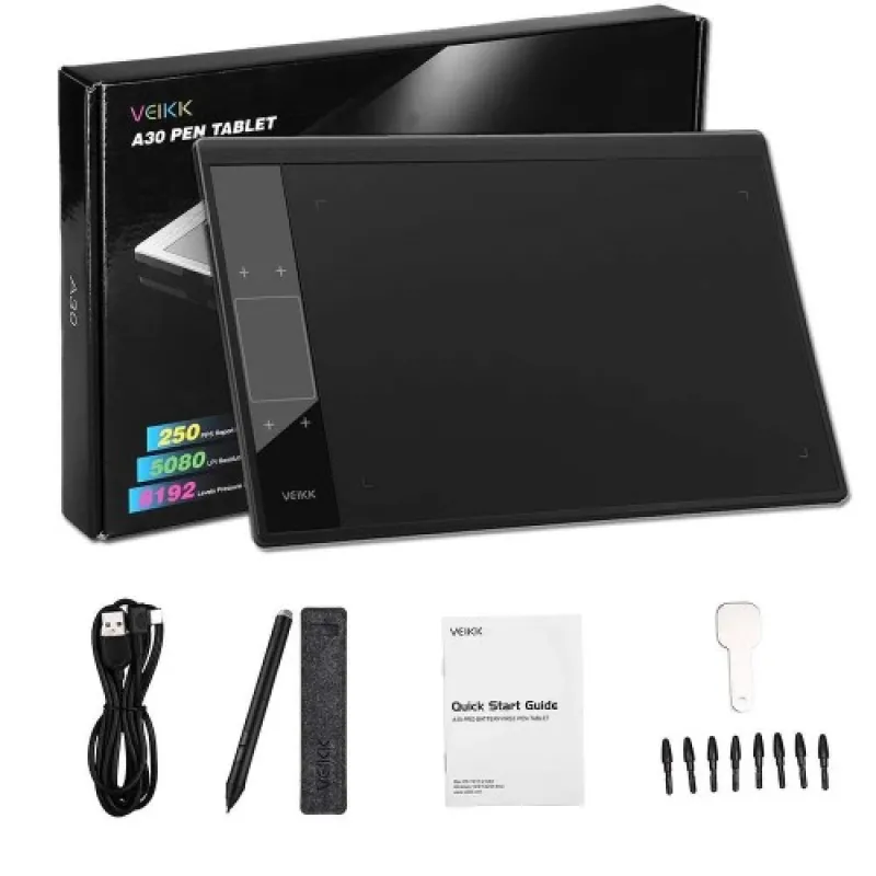 Veikk A30 Digital Drawing Graphic Tablet
