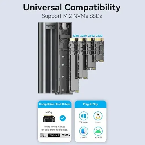 VENTION KPKH0 M.2 NVMe SSD Enclosure VENTION KPKH0 M.2 NVMe SSD Enclosure