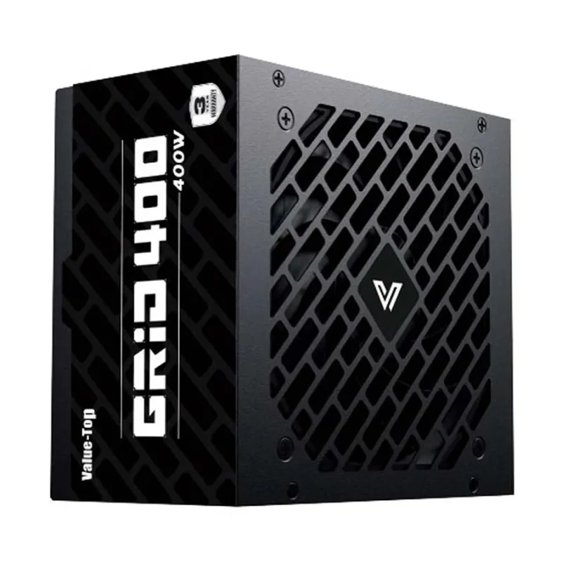 Value Top GRID 400 Real 400W ATX Non Modular Black Power Supply