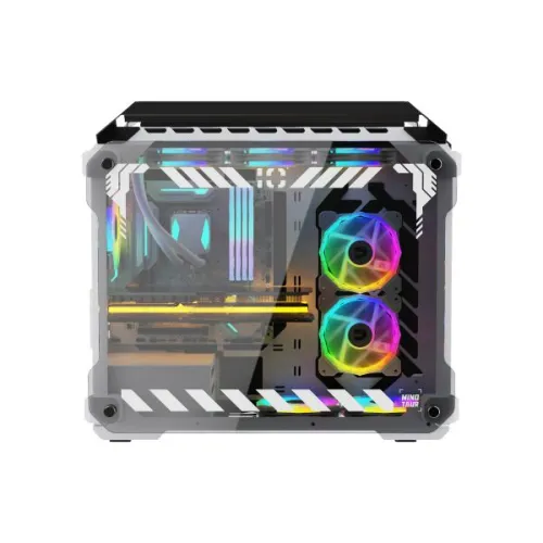 Value-Top Minotaur Mloong Series Open-Frame Gaming Case (White)