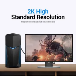 VENTION EAABG DVI(24+1) Male to Male Cable 1.5M Black