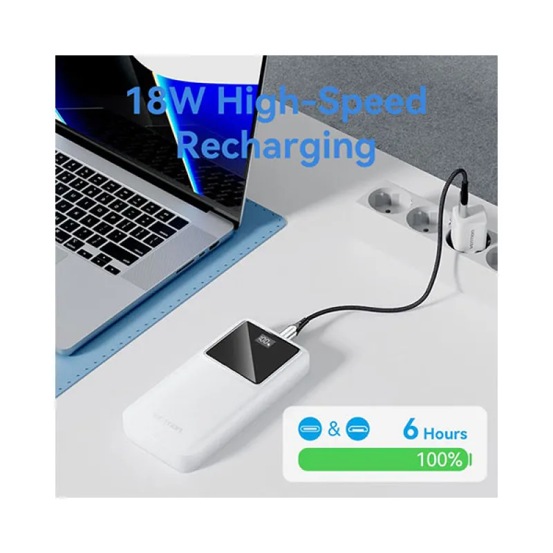 VENTION FHLW0 20000mAh 22.5W LED Display Power Bank