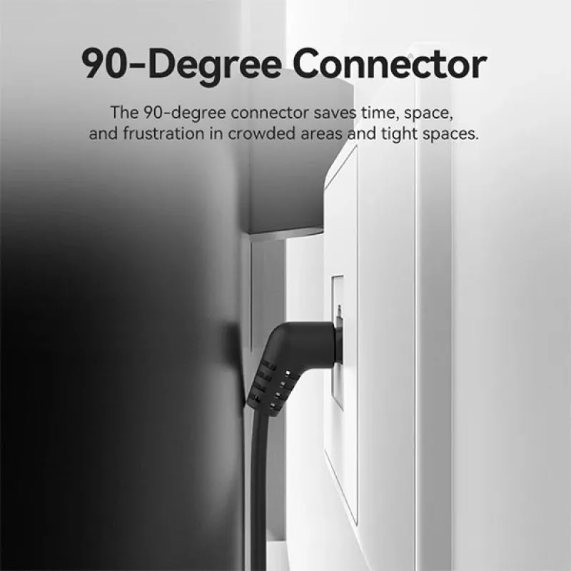 VENTION IBOBG Cat6A UTP Right Angle Patch Cable - 1.5M