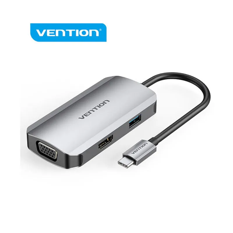 Vention TOAHB Multi-function USB-C 4-in-1 Docking Station