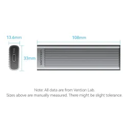 VENTION KPKH0 M.2 NVMe SSD Enclosure