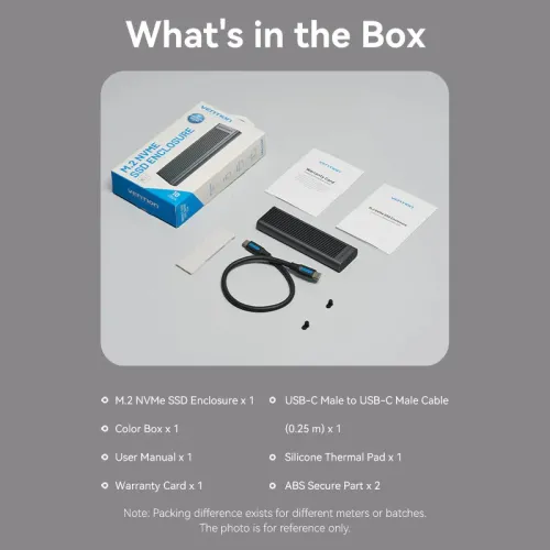 VENTION KPKH0 M.2 NVMe SSD Enclosure