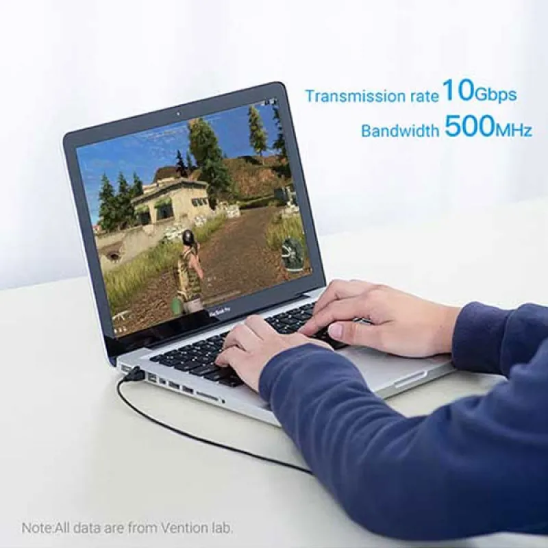 VENTION IBIBI Cat.6A UTP Patch Cable 3M Black Slim Type