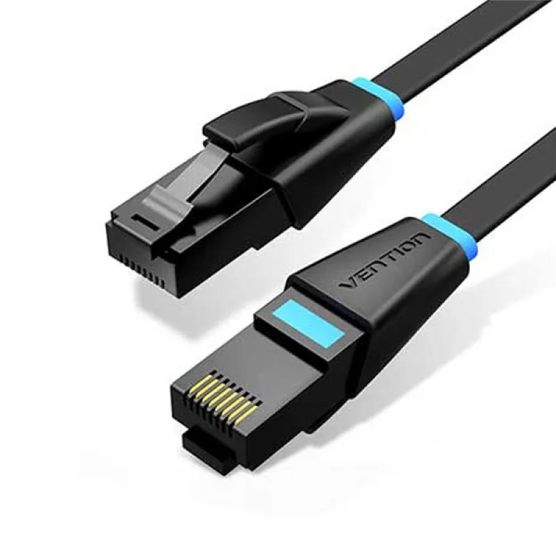 VENTION IBJBG Flat Cat.6 UTP Patch Cable 1.5M Black