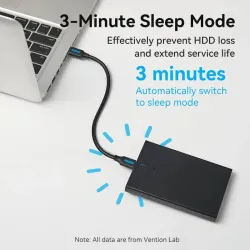 Vention KPAB0 2.5 Inch USB 3.0 SATA Hard Drive Enclosure