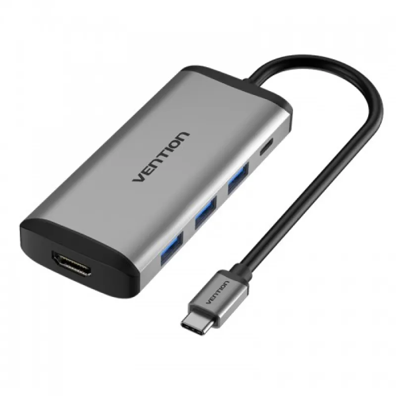 Vention CNBHB Type-C to HDMI to USB3.0 PD Converter Vention CNBHB Type-C to HDMI to USB3.0 PD Converter