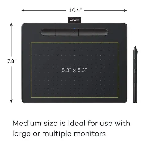 Wacom Intuos CTL-6100WL/K0-CX / CTL-6100WL/K0-CA Medium Black Bluetooth Graphics Tablet
