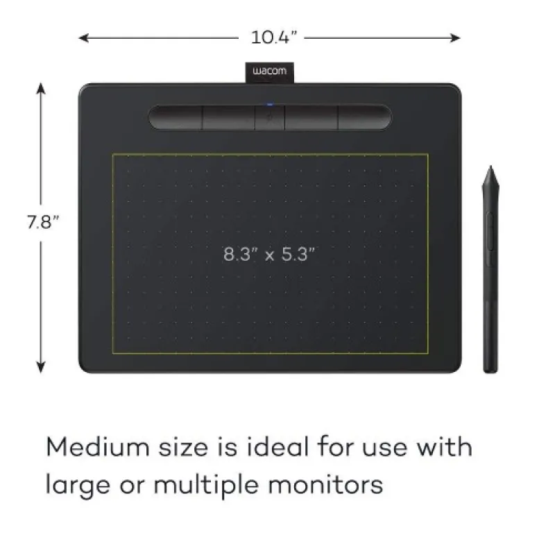 Wacom Intuos CTL-6100WL/K0-CX / CTL-6100WL/K0-CA Medium Black Bluetooth Graphics Tablet