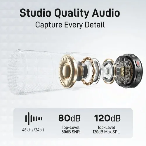 Maono Wave T5 Wireless Lavalier Microphone