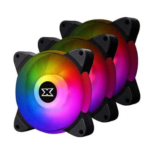 XIGMATEK Galaxy III Essential 120mm RGB Case Fan (3 Pack)
