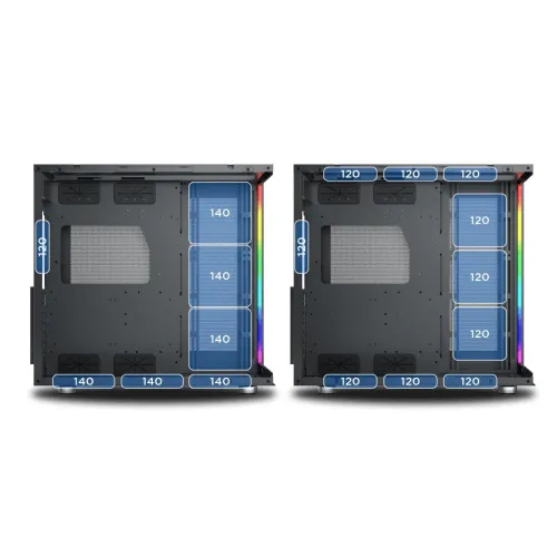 Xigmatek AQUA Ultra Black Mid Tower Gaming Case