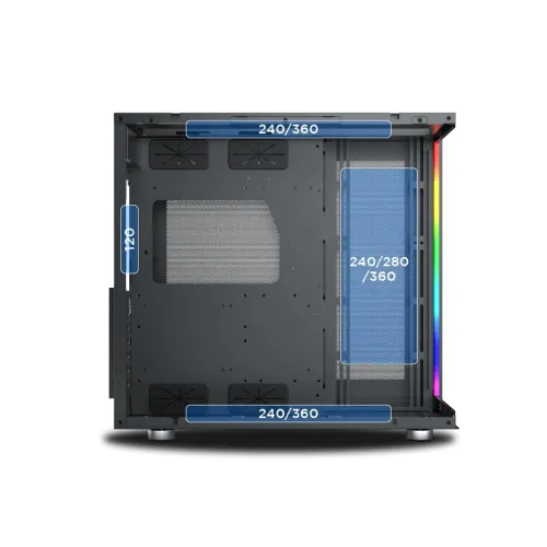 Xigmatek AQUA Ultra Black Mid Tower Gaming Case