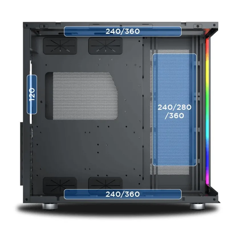 Xigmatek AQUA Ultra Black Mid Tower Gaming Case