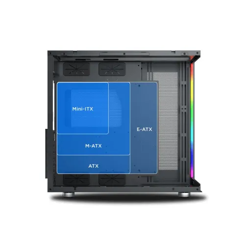 Xigmatek AQUA Ultra Black Mid Tower Gaming Case