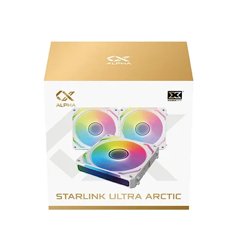 Xigmatek Starlink Ultra Arctic 3 In 1 ARGB Casing Fan