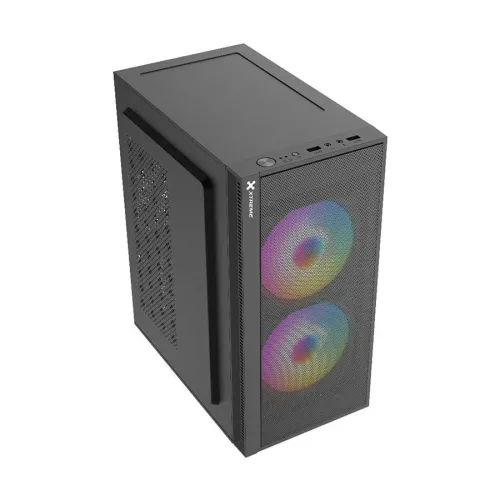 Xtreme M111 RGB Mid Tower Casing With 2 RGB Fan