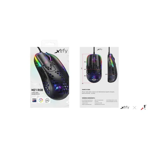 Xtrfy MZ1 RGB Ultra-Light Gaming Mouse