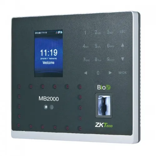 ZKTeco MB2000 WiFi Multibiometric Time Attendance Access Control With Adapter