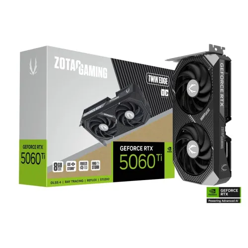 ZOTAC GAMING GeForce RTX 5060 Ti AMP 8GB GDDR7 Graphics Card