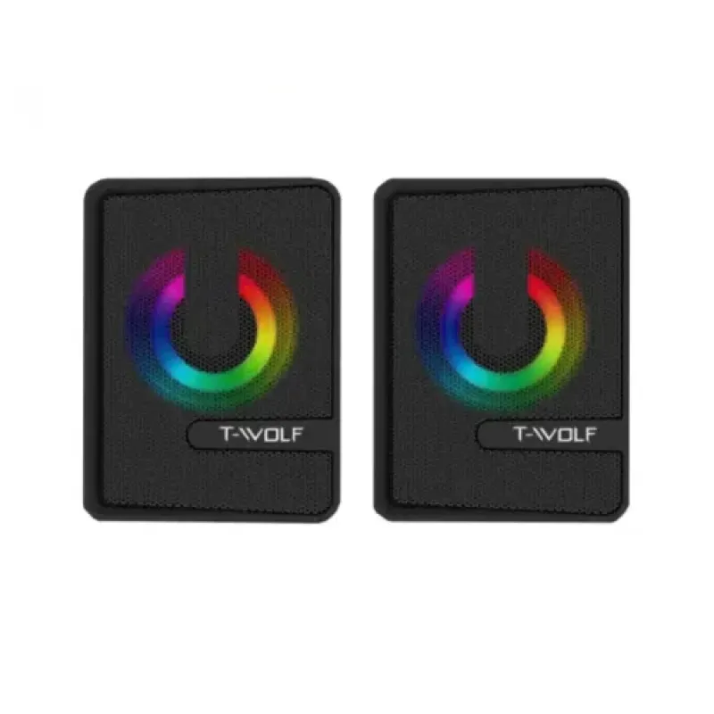 T-Wolf S3 Portable Wired RGB Gaming Speaker